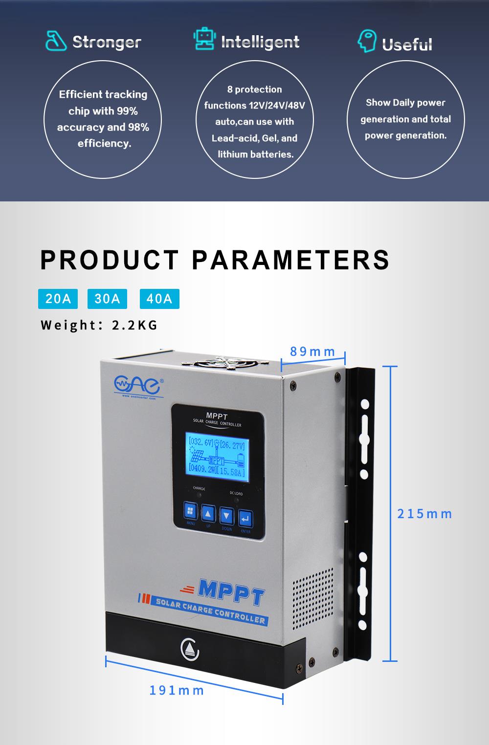 solar inverter with charge controller